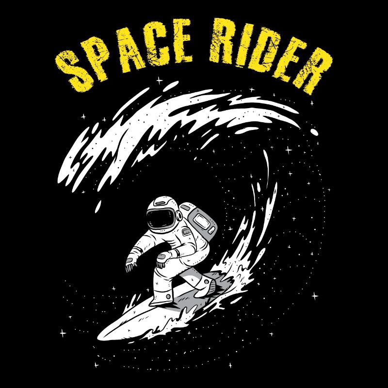 Surf Astronaute Space Rider Surfer