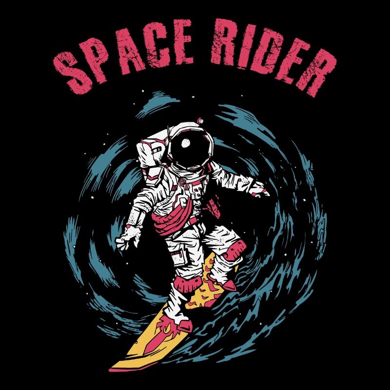 Surf Astronaute Space Rider Surfer