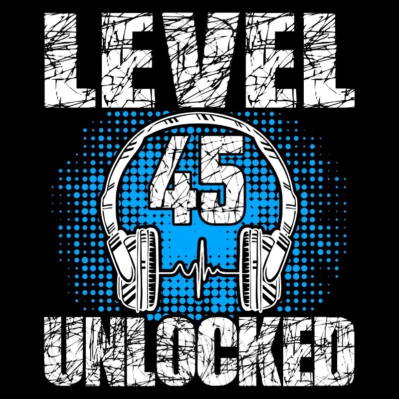Level 45 Unlocked Birthday Gift 45 Years
