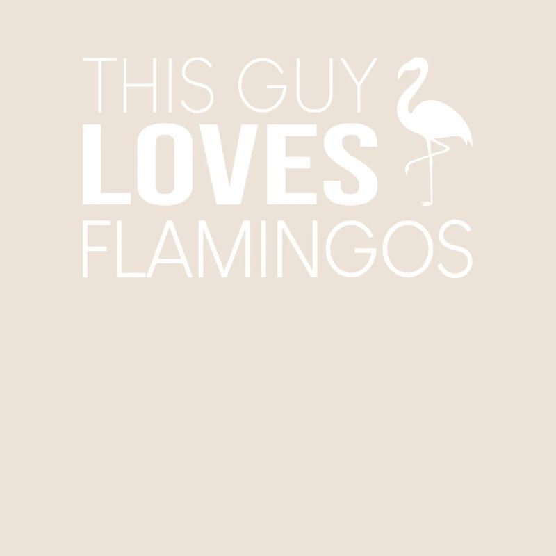 This guy loves flamingos