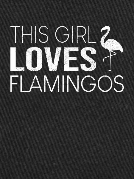 Fille flamant rose disant