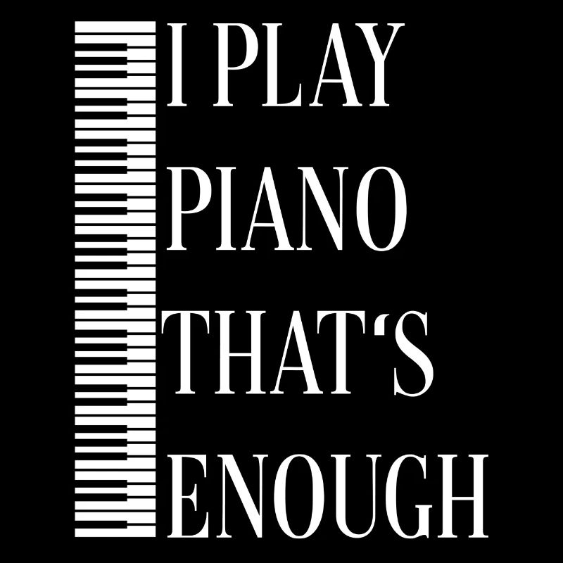 Je joue du piano, ça suffit. Clavier de piano