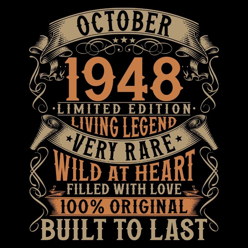 October 1948 Born Birthday Gift