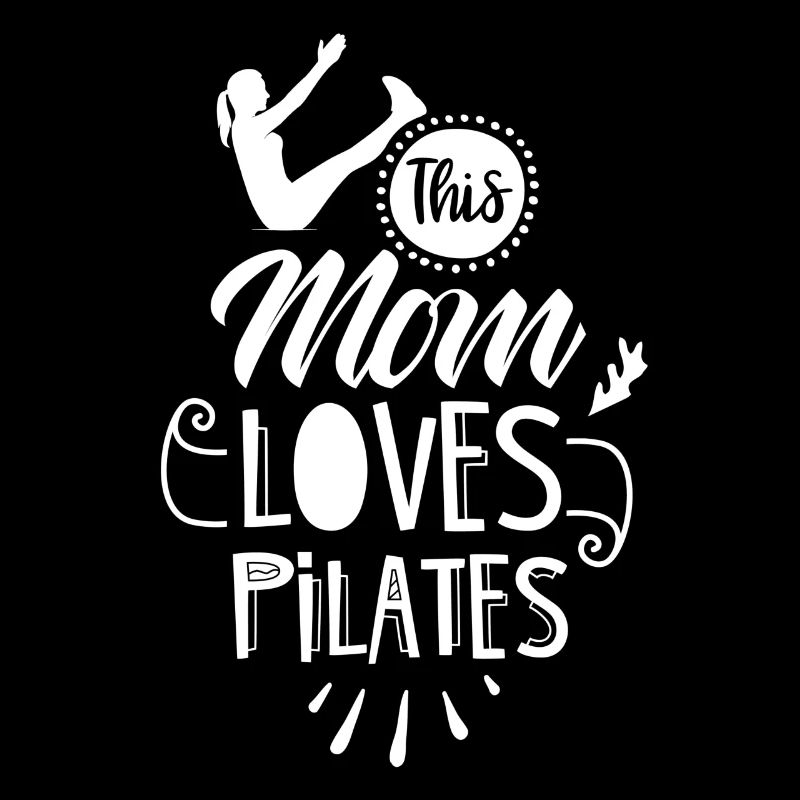 Cette mère aime Pilates Maman Amant Maman