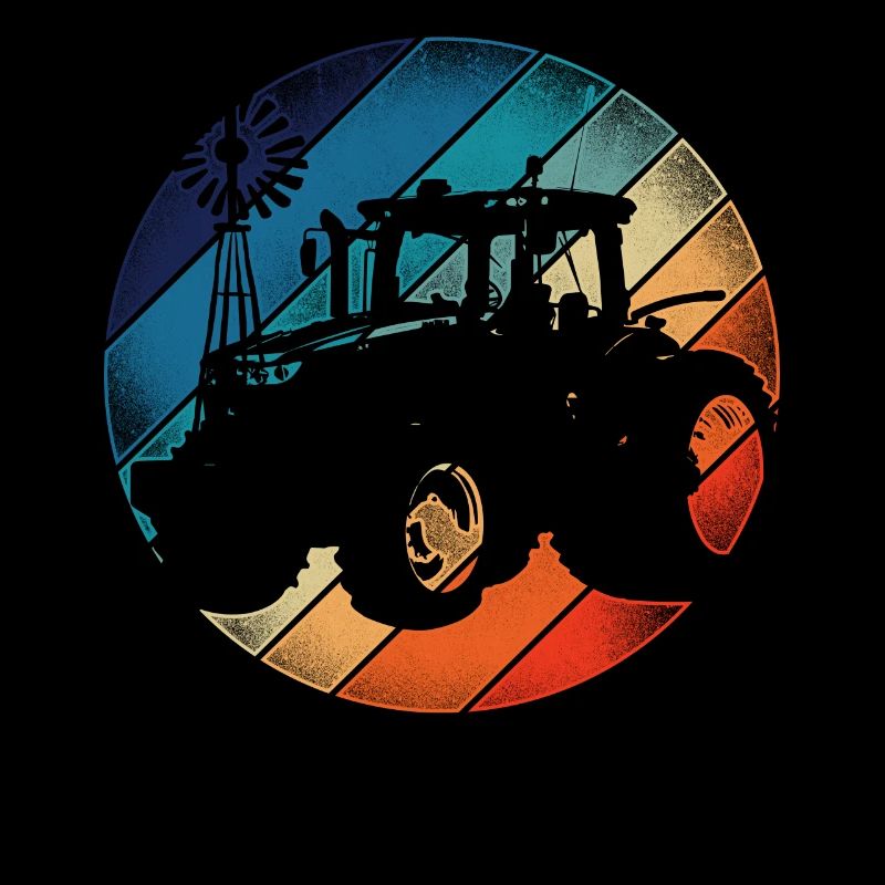 Farming Farmer Retro Tractor