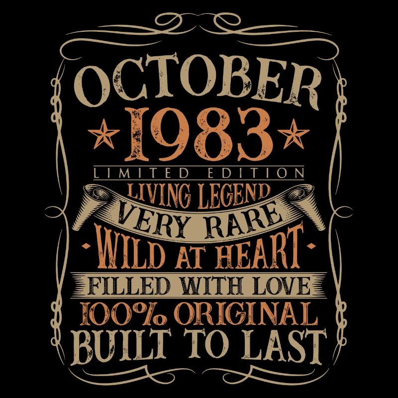 October 1983 Born Birthday Gift