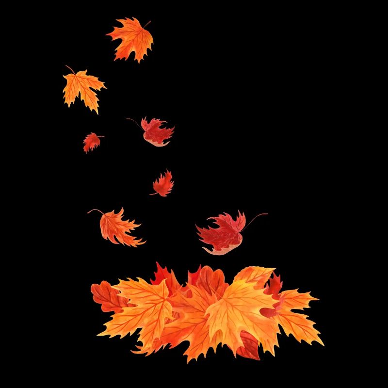 Herbstblätter die fallen