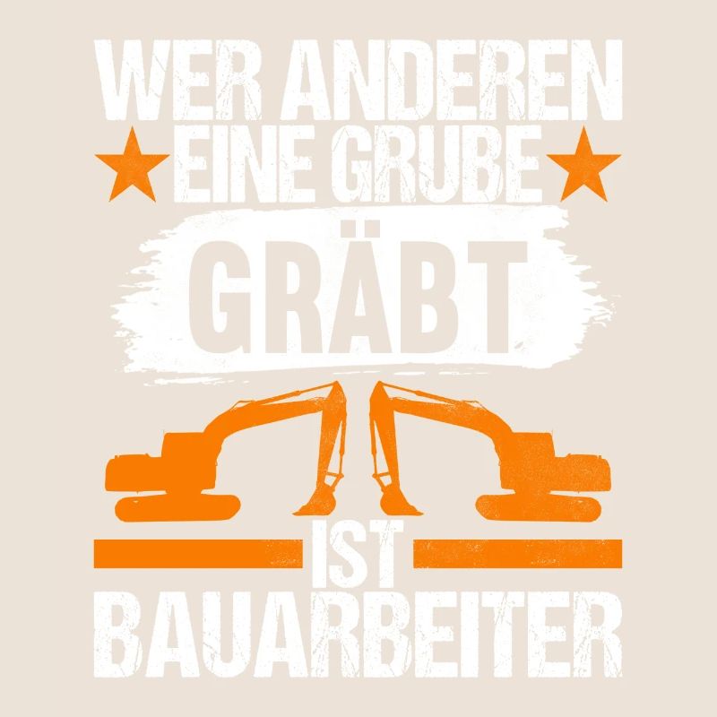 Baustelle Bagger Baggerfahrer