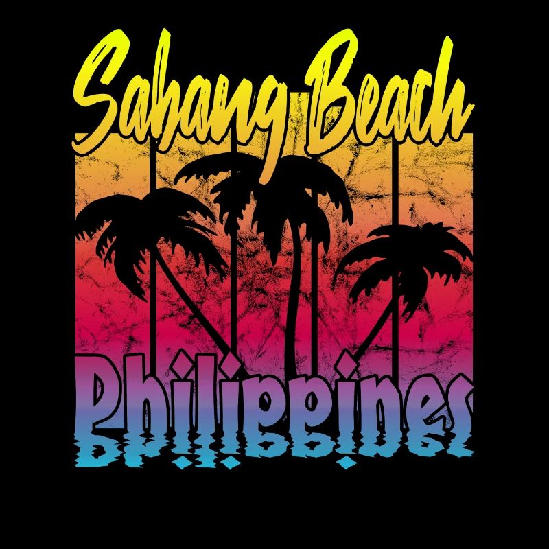 Vintage Sabang Beach Philippines