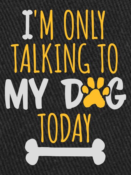 only talking to dog