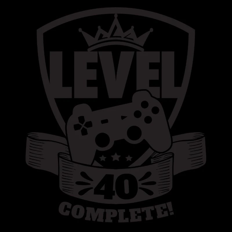 Level 40 Complete Geburtstagsgeschenk 40 Jahre