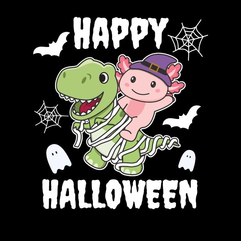 Axolotl Joyeux Halloween T-Rex Costume de momie