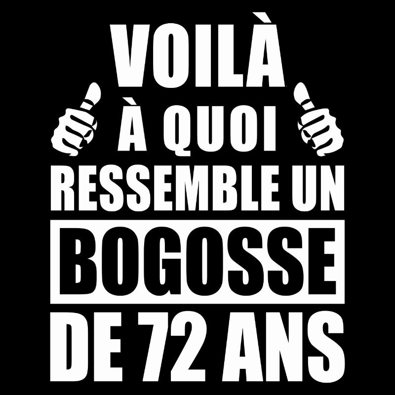 bogosse de 72 ans / cadeau anniversaire 72 ans