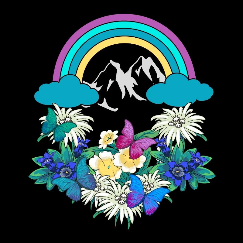 Austria Tyrol Rainbow Spring Nature Alm