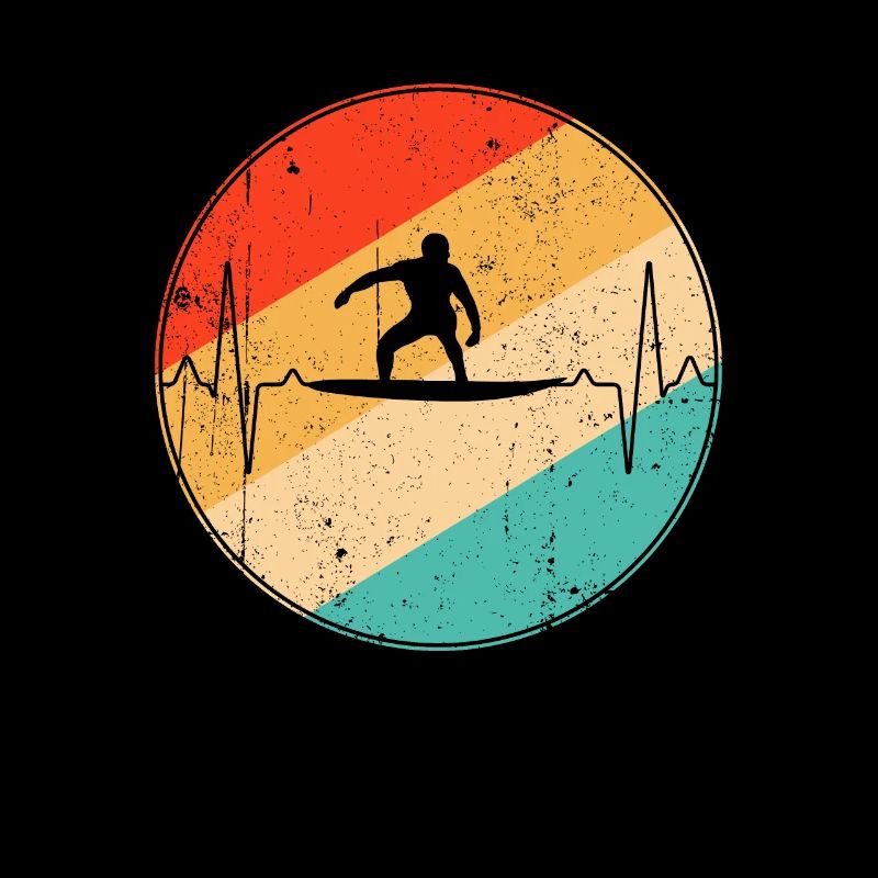 Surfer Retro Heartbeat