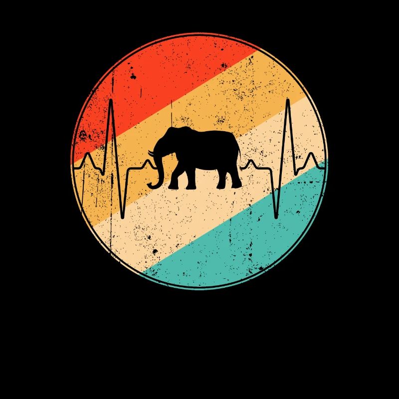 Elephant Retro Heartbeat