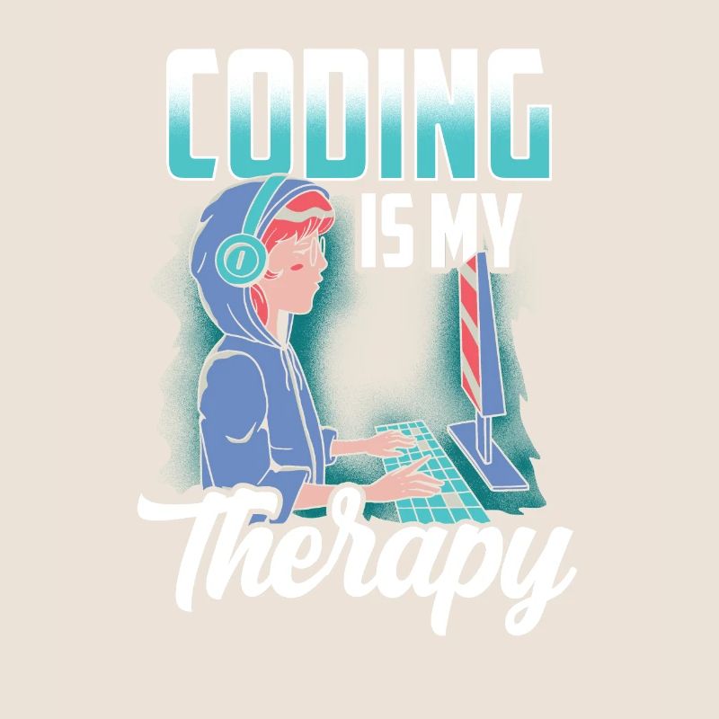 Programming is my therapy coder coding code