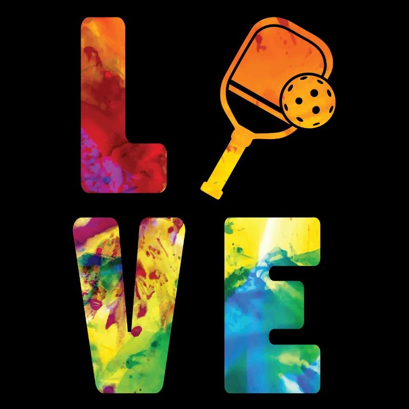 Pickleball Aquarelle Paddle Love