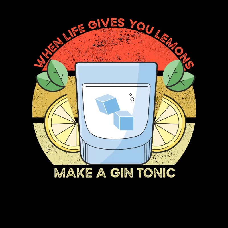 Das Leben gibt dir Zitronen Funny Gin Sprichwort