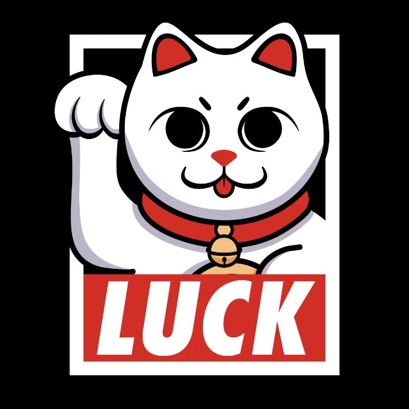 Glück Katze