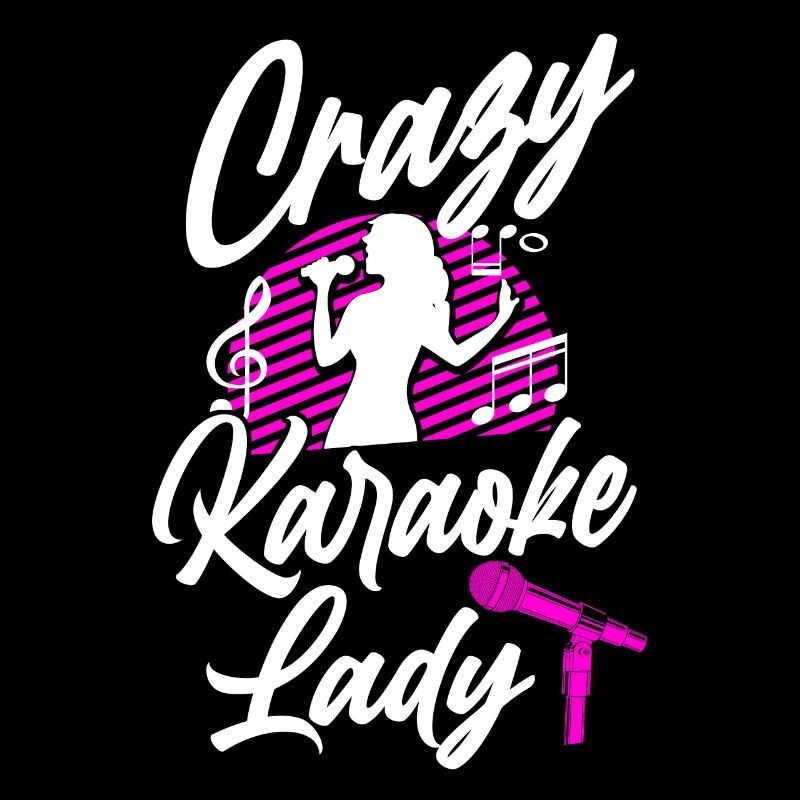 Karaoke Singer Crazy Karaoke Lady