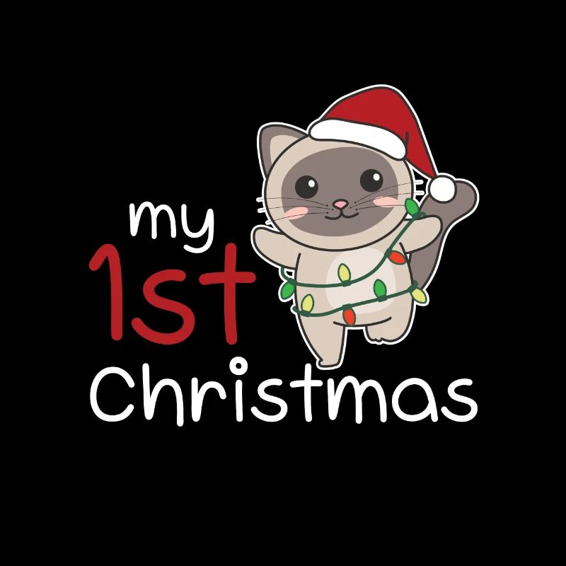 Chat de Noël Chats mon 1er Noël
