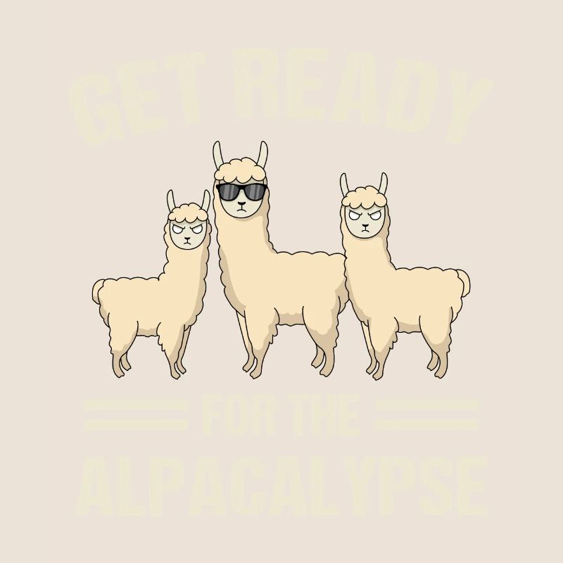Préparez-vous pour le lama mammifère camélidé alpagalypse