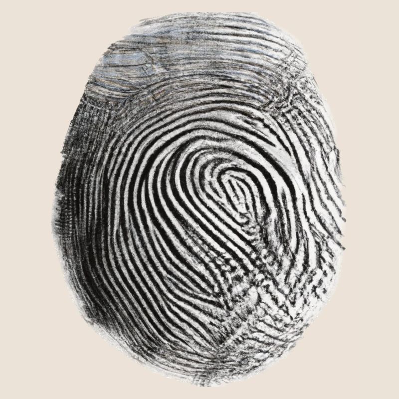 Empreinte digitale noire