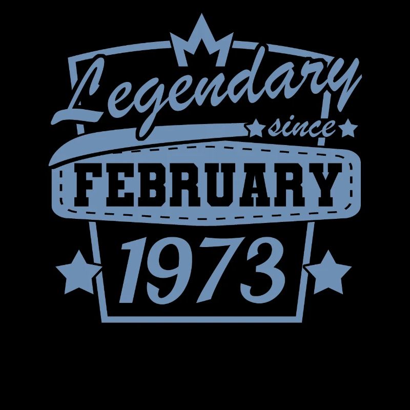 Februar 1973 Retro Geburtstag