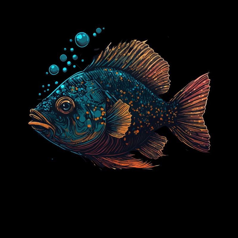 Illustration de poisson cool