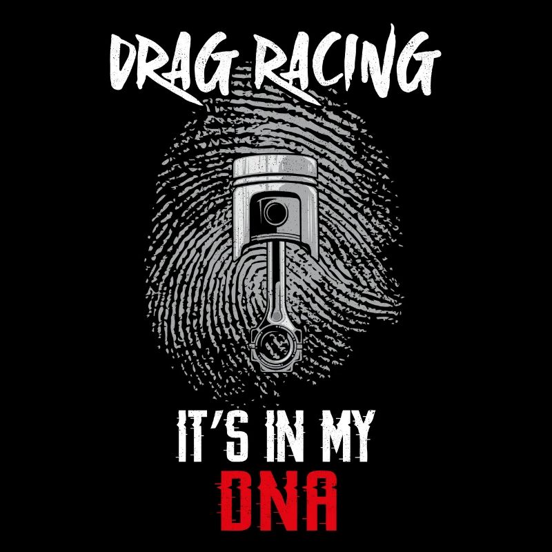 Empreinte digitale de voiture de course de dragster