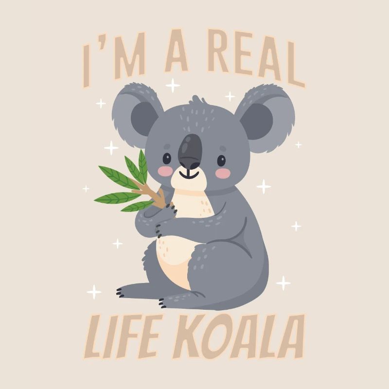Ich Bin Ein Echter Koala Süß Tier Koalas Koalabär