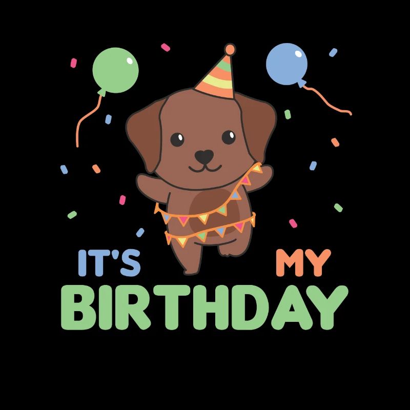 Labrador pour les enfants d’anniversaire c’est mon anniversaire
