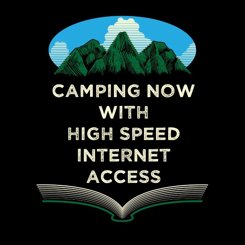 Camping now with Internet -WFH -Camperarbeiten au