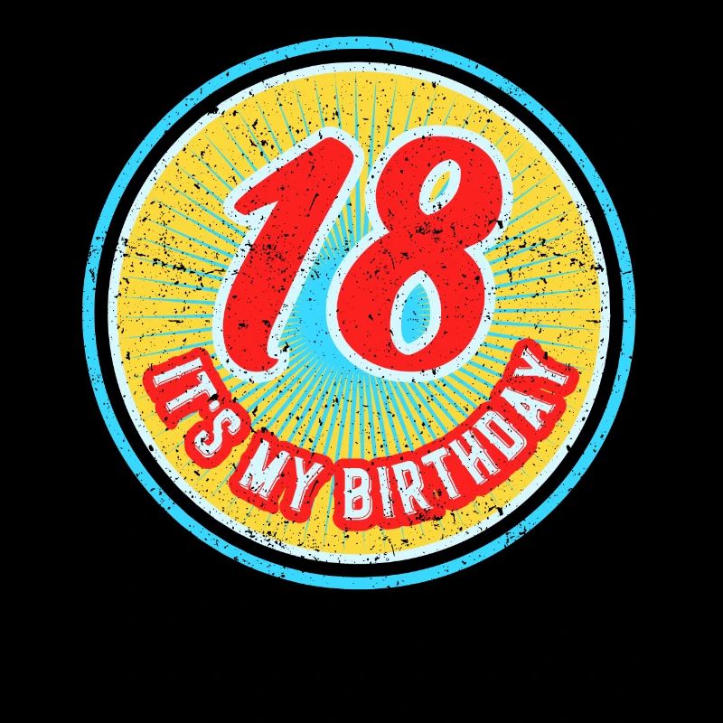 18 C’est mon anniversaire garçon d’anniversaire dix-huit ans