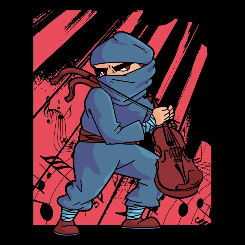 Violon Violoniste Ninja Violon