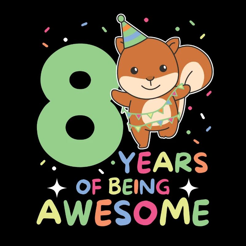 Squirrel for 8th birthday children eight years