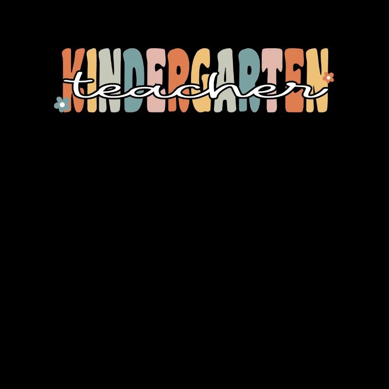 Kindergarten Lehrer Groovy Retro Lehrer Geschenk