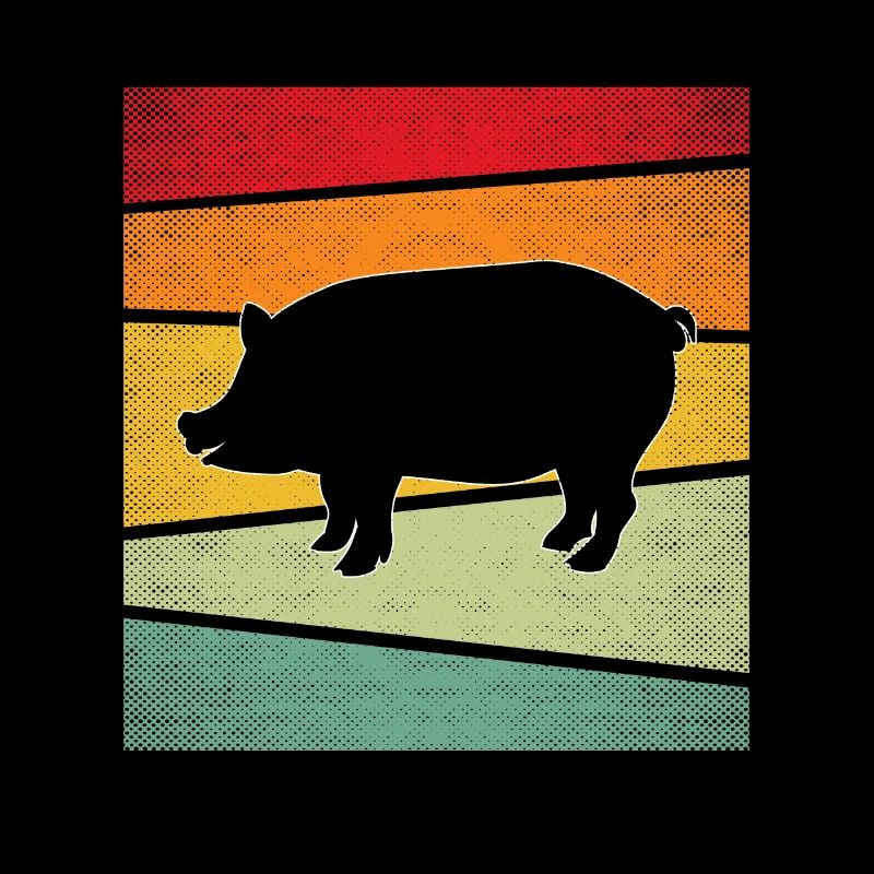 Schwein Retro