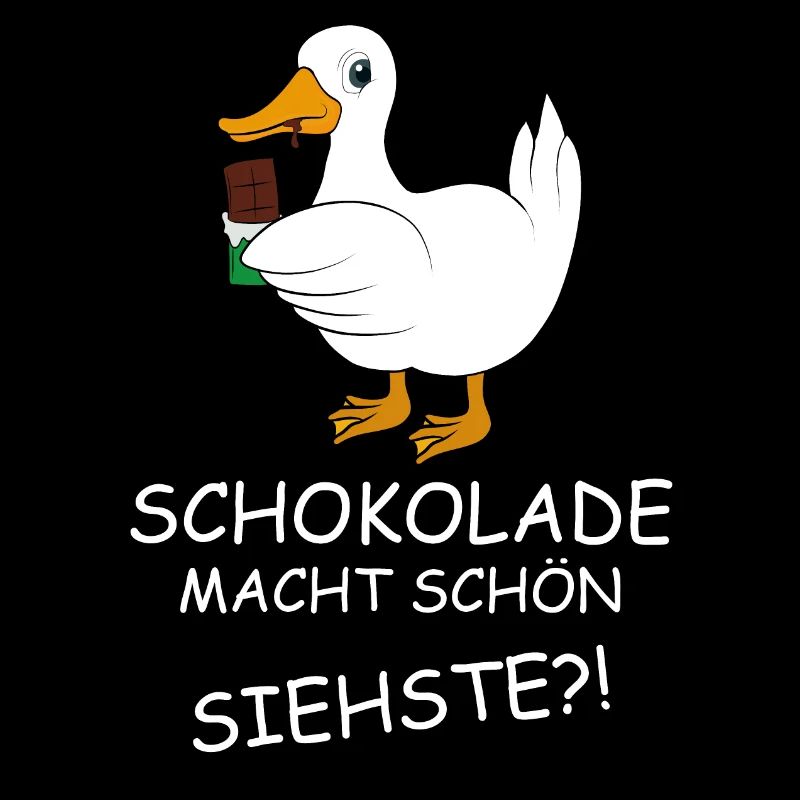 Ente mit Schokolade Spruch