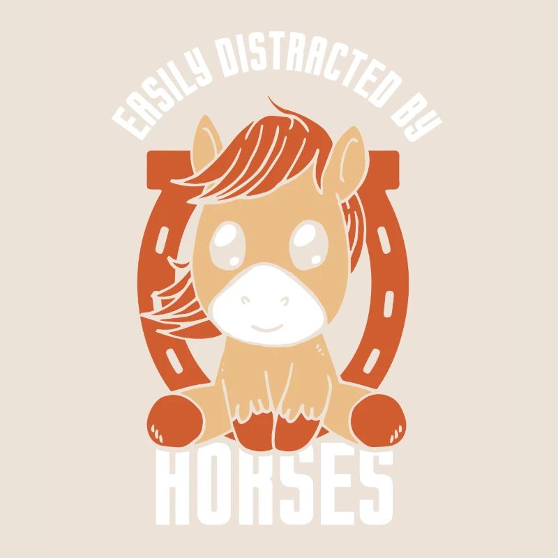 Facilement distrait par les chevaux cavalier