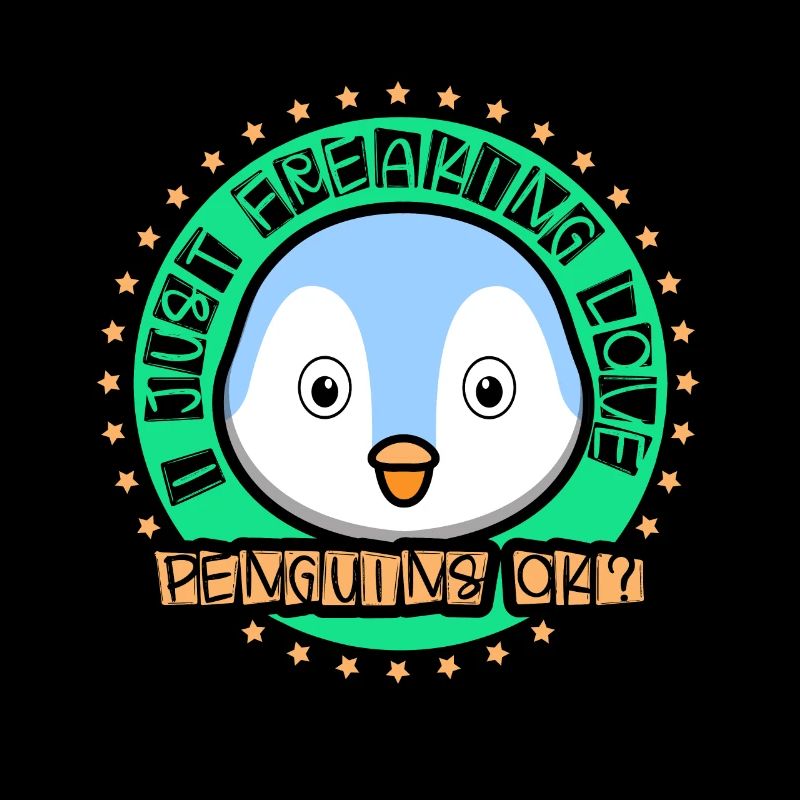 Ich Liebe Pinguine Einfach Ok Süß Tier Pinguin