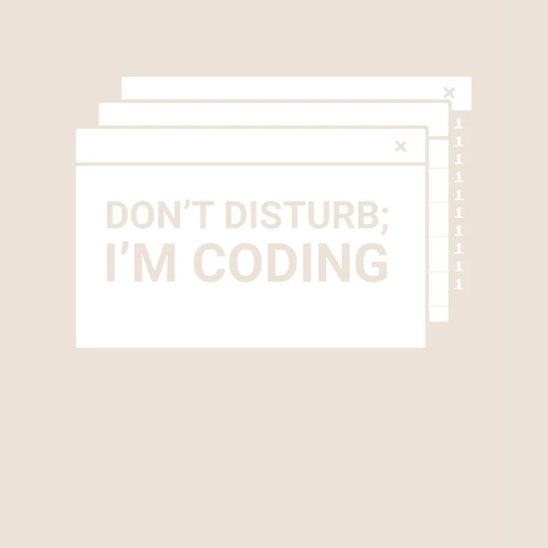 Stören Sie Nicht Ich Programmiere Coder Coding