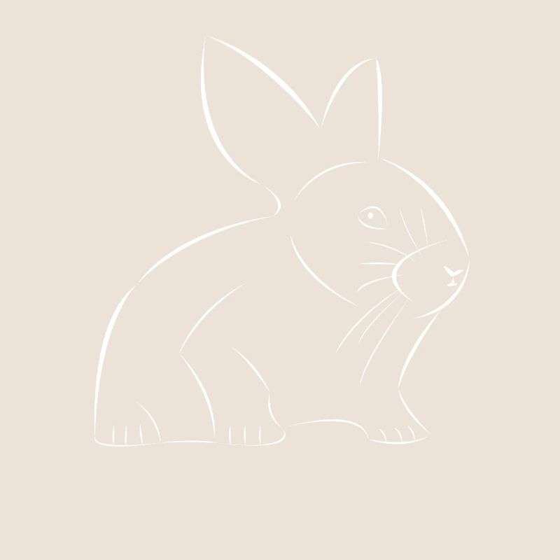 Lapin dessiné