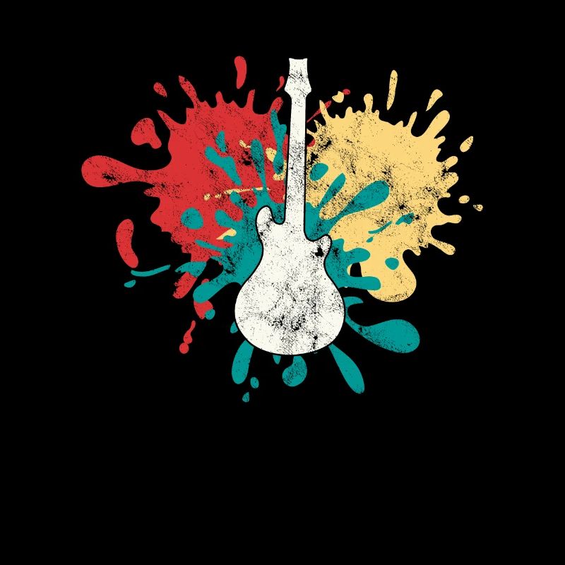 Silhouette de guitare rock