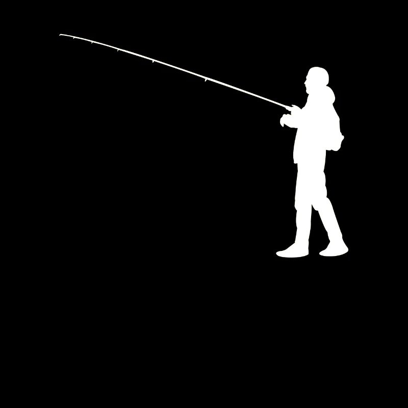 Silhouette de pêcheur
