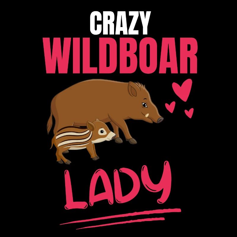 Crazy Wild Boar Lady Gift Wild Boar