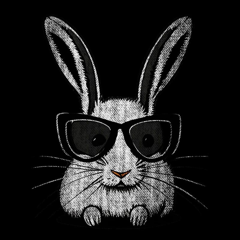 Lunettes de soleil blanches lapin