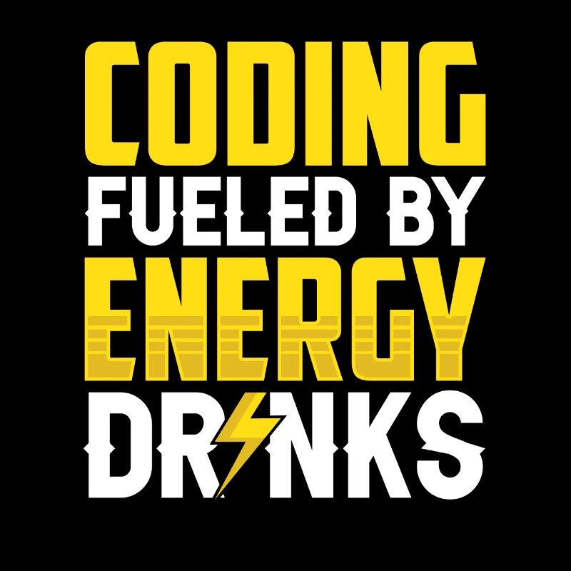 Programmation avec Energydrinks Coding Code Coder