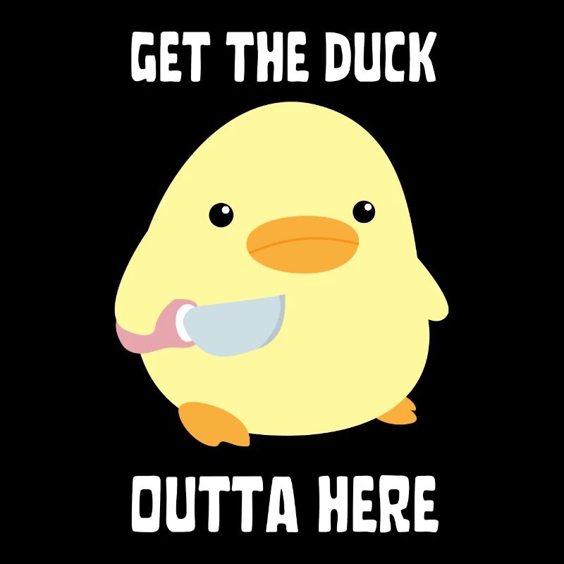 Canard et couverture - Canard au couteau Ente mit Messer